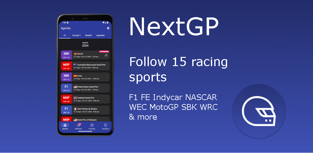 NextGP App Screenshot